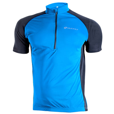 Nuckily NJ601 NS355 Half Jersey And Shorts Set - Blue - Cyclop.in