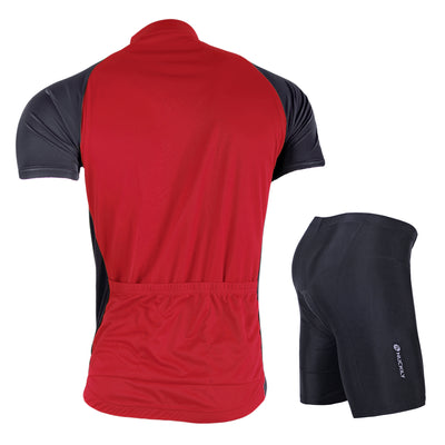 Nuckily Mycycology NJ601-NS355 Half Sleeves Jersey and Gel Padded Shorts Red - Cyclop.in