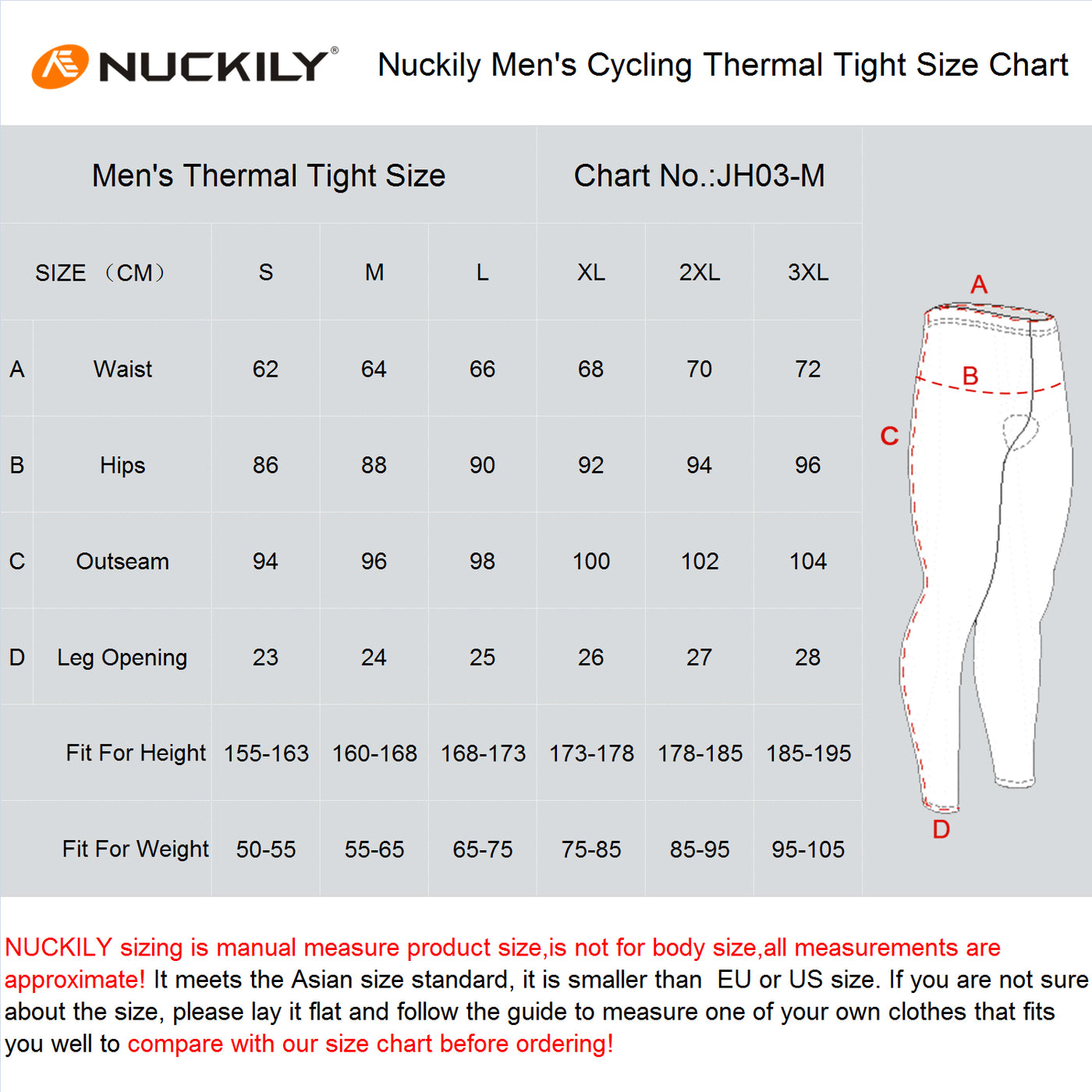 Nuckily NS903 Multi Long Distance Gel Padded Cycling Winter Fleece Pants - Cyclop.in