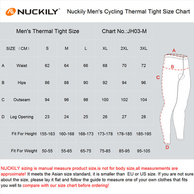 Nuckily NS903 Multi Long Distance Gel Padded Cycling Winter Fleece Pants - Cyclop.in