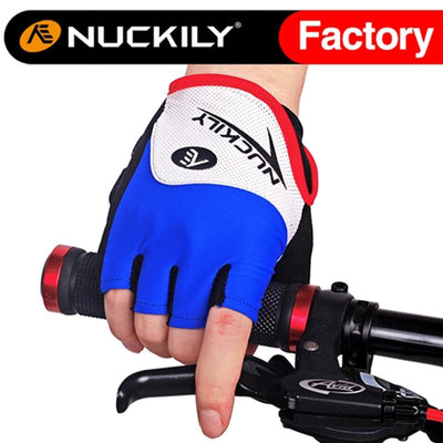 Nuckily Mycycology Half Finger Cycling Biking Motorbike Gloves - Blue - Cyclop.in