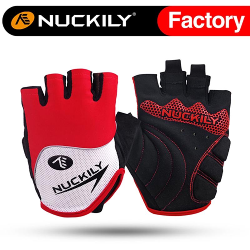 Nuckily Mycycology Half Finger Cycling Biking Motorbike Gloves - Red - Cyclop.in