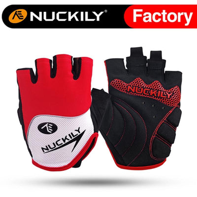 Nuckily Mycycology Half Finger Cycling Biking Motorbike Gloves - Red - Cyclop.in