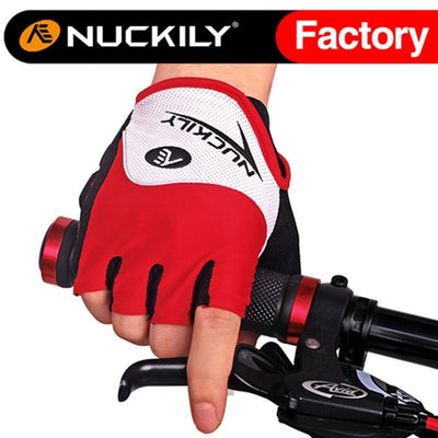 Nuckily Mycycology Half Finger Cycling Biking Motorbike Gloves - Red - Cyclop.in