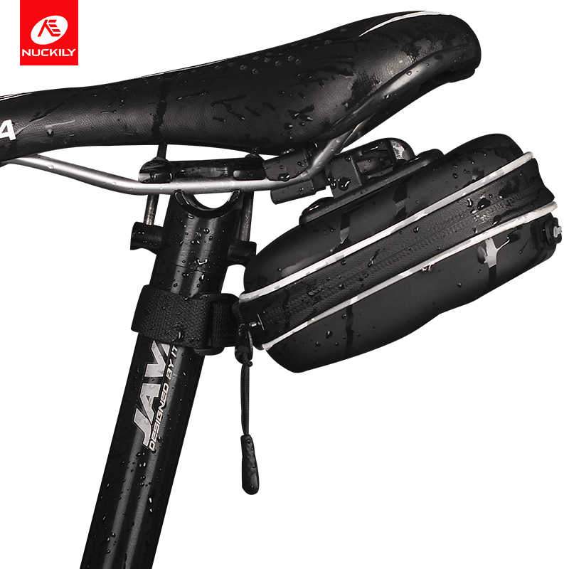 Nuckily EVA Leather Waterproof Bicycle Saddle Bag for Accessories - Cyclop.in