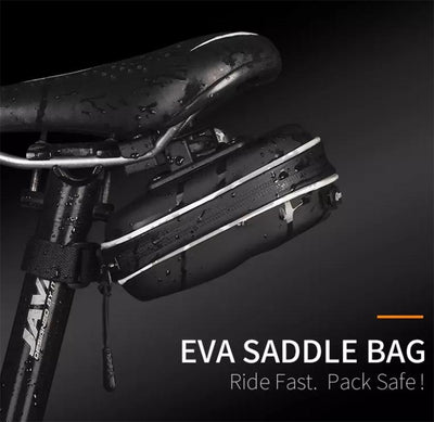 Nuckily EVA Leather Waterproof Bicycle Saddle Bag for Accessories - Cyclop.in