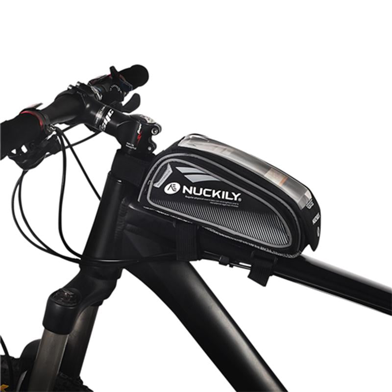 Nuckily MC-PL06 Black Bicycle Saddle Bag for Mobile Phone and Accessories - Cyclop.in