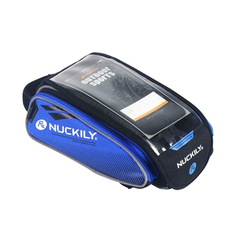 Nuckily MC-PL06 Blue Bicycle Saddle Bag for Mobile Phone and Accessories - Cyclop.in