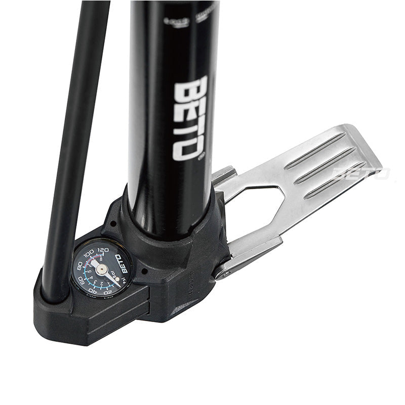 Beto 011-AG MINI FLOOR PUMP - BLACK - Cyclop.in