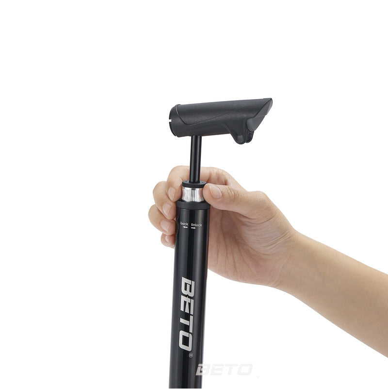 Beto 011-AG MINI FLOOR PUMP - BLACK - Cyclop.in