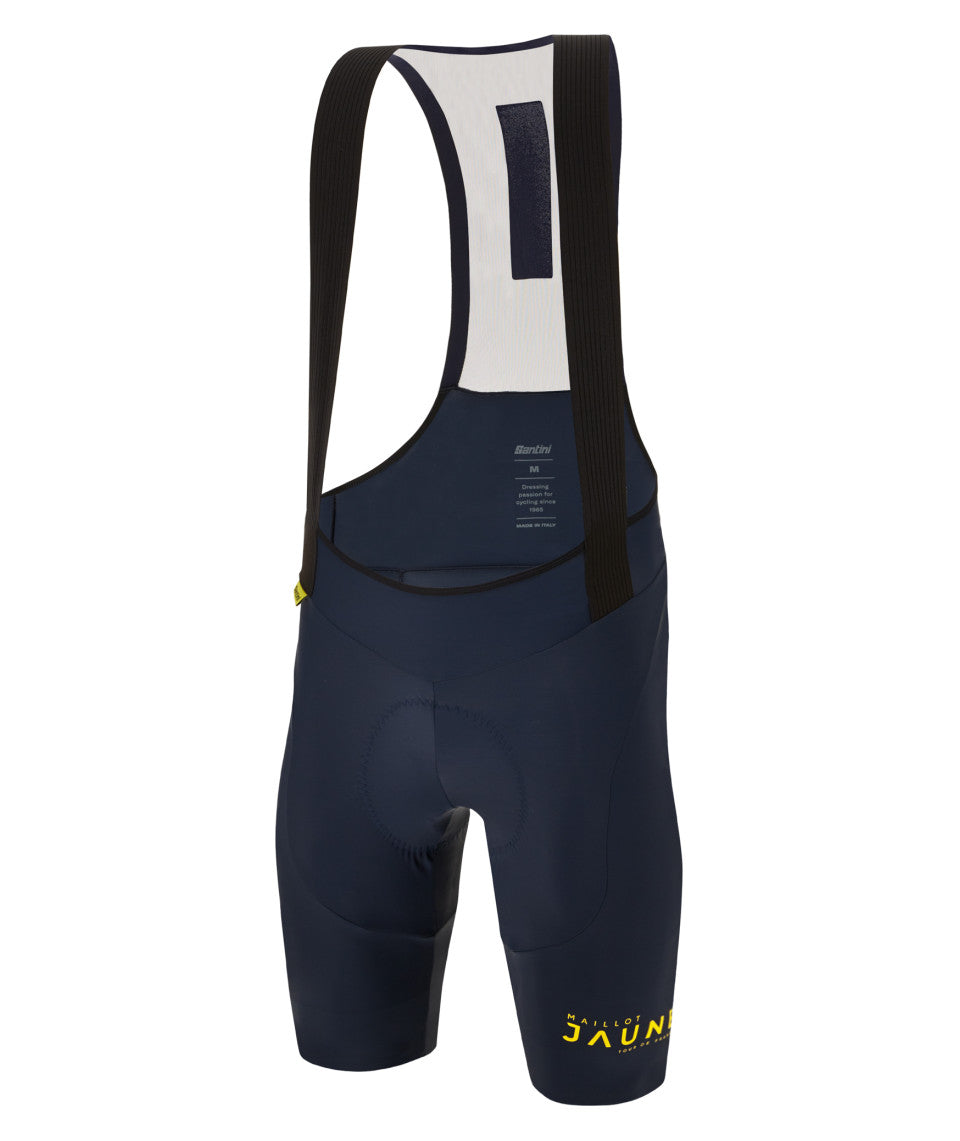 Santini Le Maillot Jaune Bib Shorts - Navy Blue - Cyclop.in