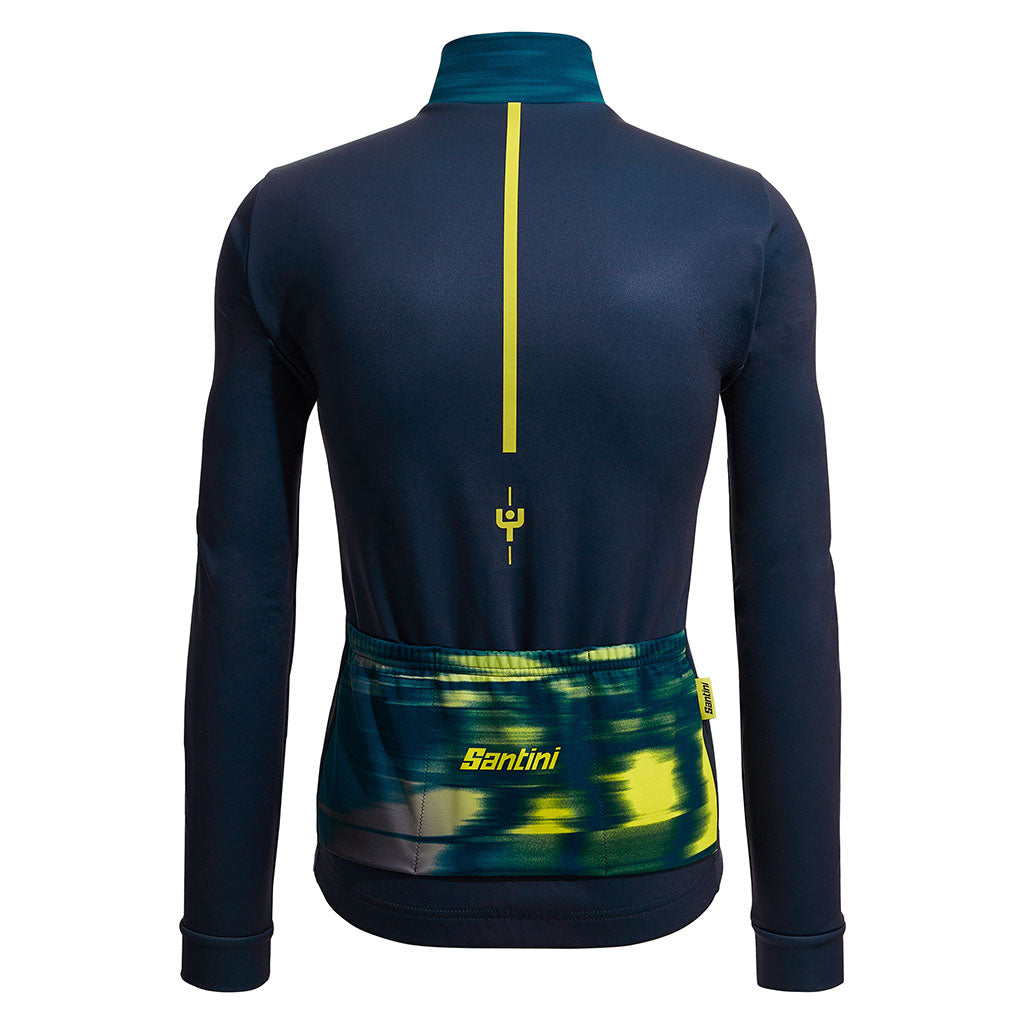 Santini Tour De France LM Jaune Long Sleeve Jersey - Print - Cyclop.in