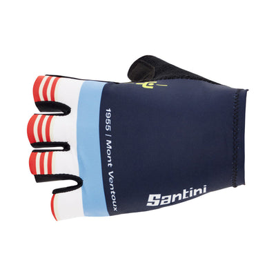Santini TDF Le Maillot Jaune Mount Ventoux Gloves - Blue - Cyclop.in