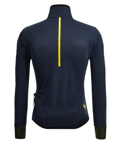 Santini Le Maillot Jaune Rain Jacket - Blue - Cyclop.in