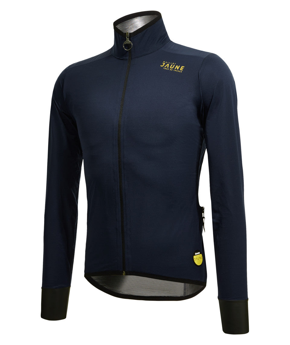 Santini Le Maillot Jaune Rain Jacket - Blue - Cyclop.in