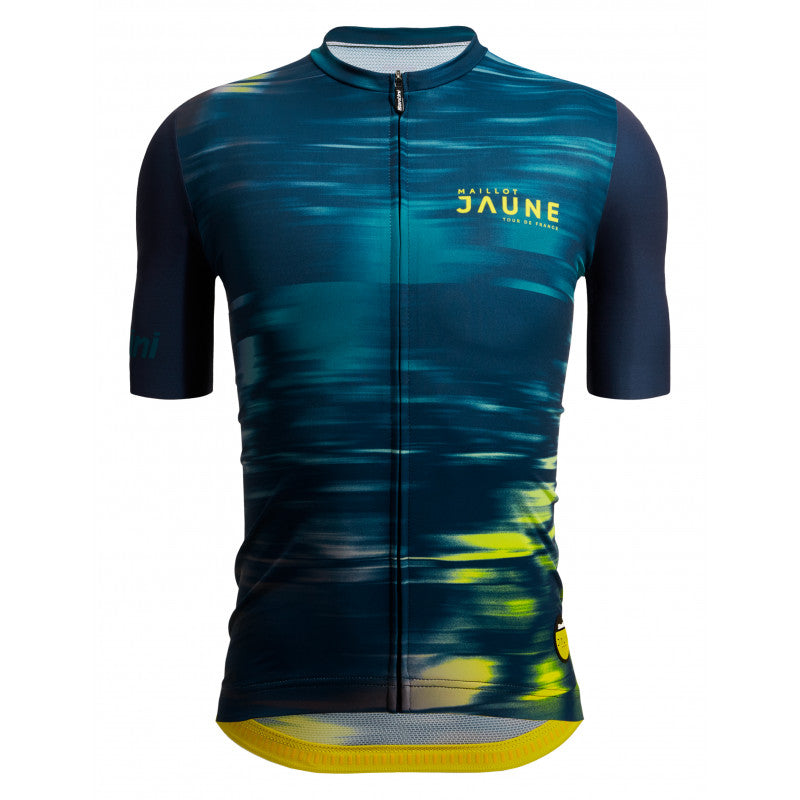 Santini TDF LM Jaune Espirit Jersey - Print - Cyclop.in