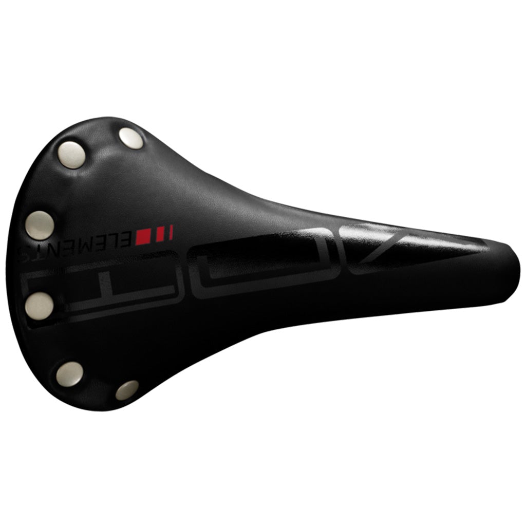 Van Nicholas VNT Touring Saddle - Leather Black - Cyclop.in