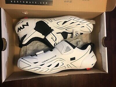 Northwave Tri-Sonic Shoes-White/Black - Cyclop.in