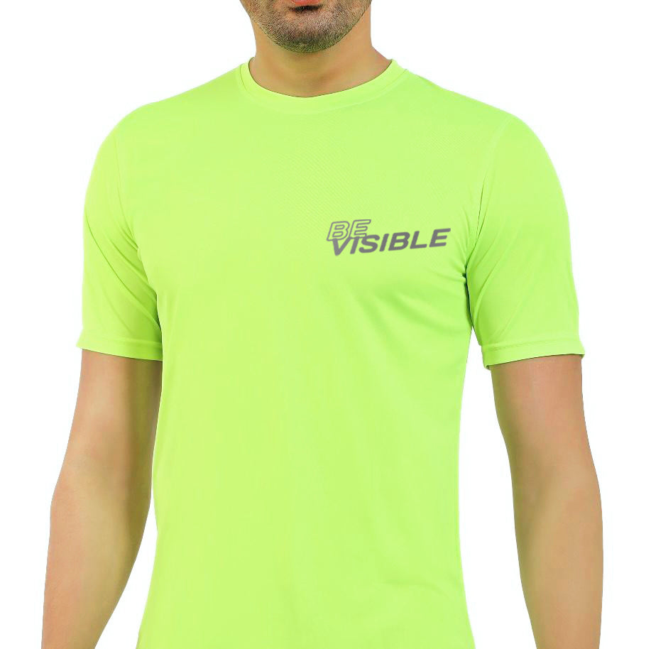 Triquip BeVisible Running Jersey Men Half Sleeves - Cyclop.in