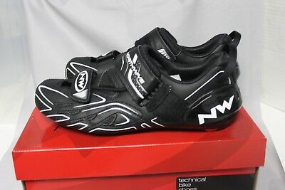 Northwave Tri-Sonic Shoes-White/Black - Cyclop.in
