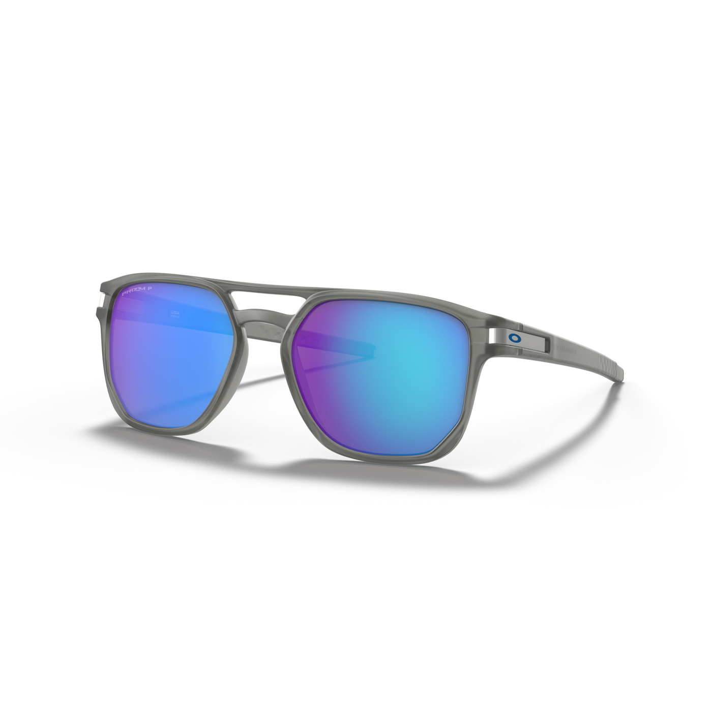 Oakley Latch Beta Prizm Sapphire Polarized Lenses Matte Grey Ink Frame - Cyclop.in