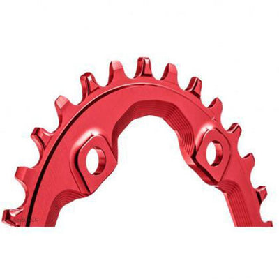 Absolute Black Oval MTB CR 1X 96BCD Shimano XT8000-32T - Red - Cyclop.in