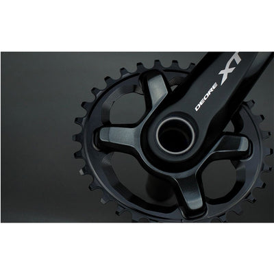 Absolute Black Oval MTB Chainring 1X 96BCD Shimano XT8000 HG+ 12 - Black - Cyclop.in