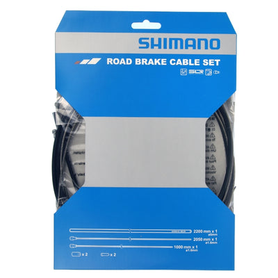 Shimano Road Stainless Brake Cable and Housing Set (Black) - Cyclop.in