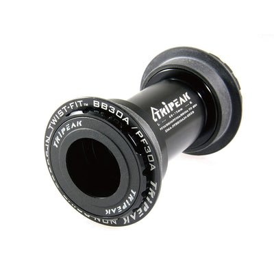 Tripeak 4-in-1 Twist Fit Bottom Bracket, BB30/BB30A/PF30/PF30A, Shimano - Black - Cyclop.in