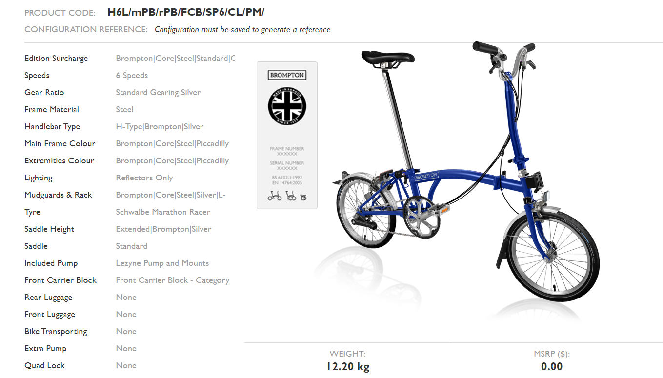 Brooks folding sale bike
