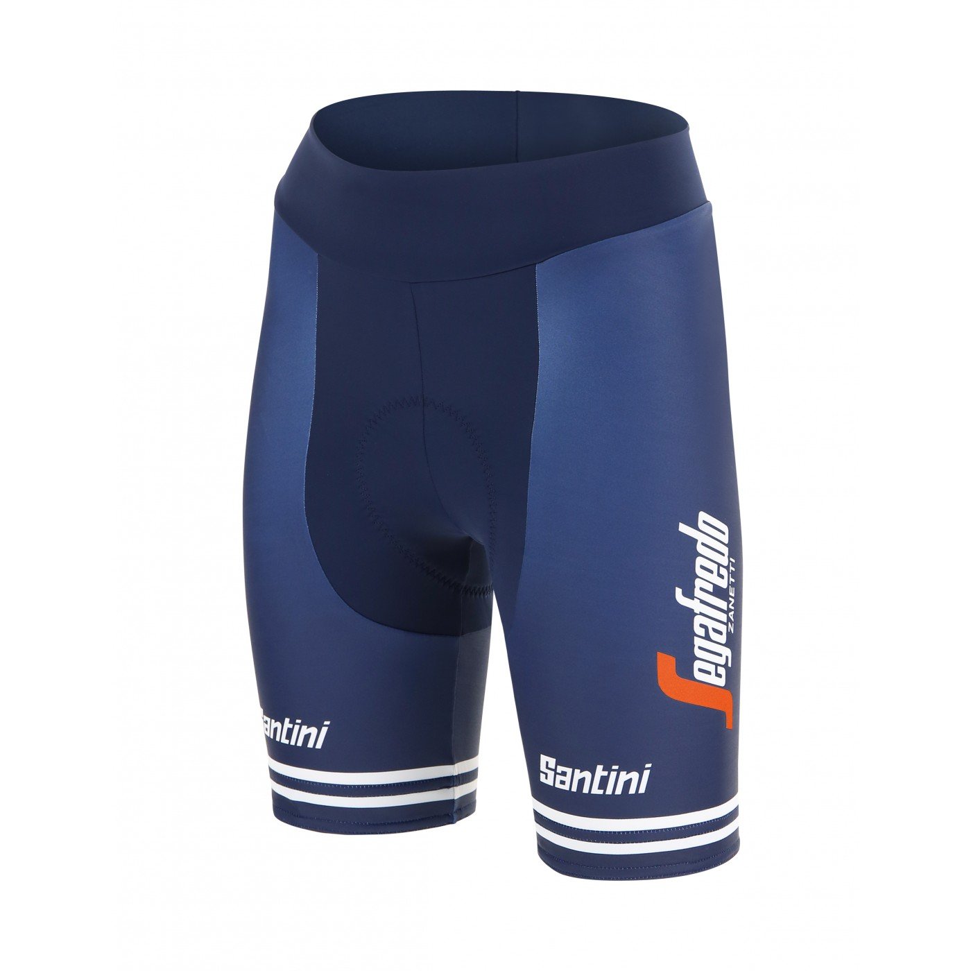 Santini Trek-Segafredo Women's Shorts (Navy Blue) - Cyclop.in