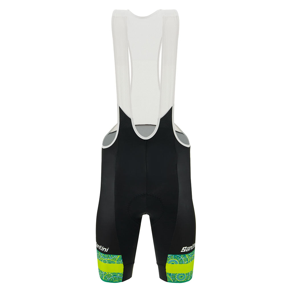 Santini Australian National Team Bibshorts - Black - Cyclop.in