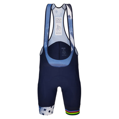 Santini 2023 UCI Cycling World Championships City Grid Bib Shorts - Navy Blue - Cyclop.in