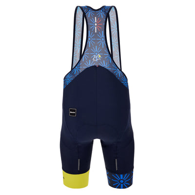 Santini TDF Trionfo 2023 Bibshorts - Blue - Cyclop.in