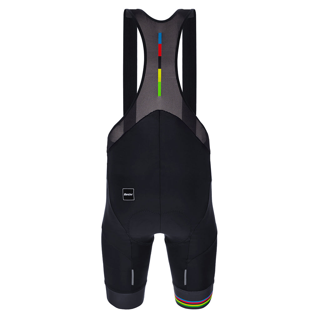 Santini UCI World Champion Bibshorts - Black - Cyclop.in