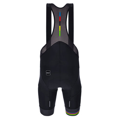 Santini UCI World Champion Bibshorts - Black - Cyclop.in