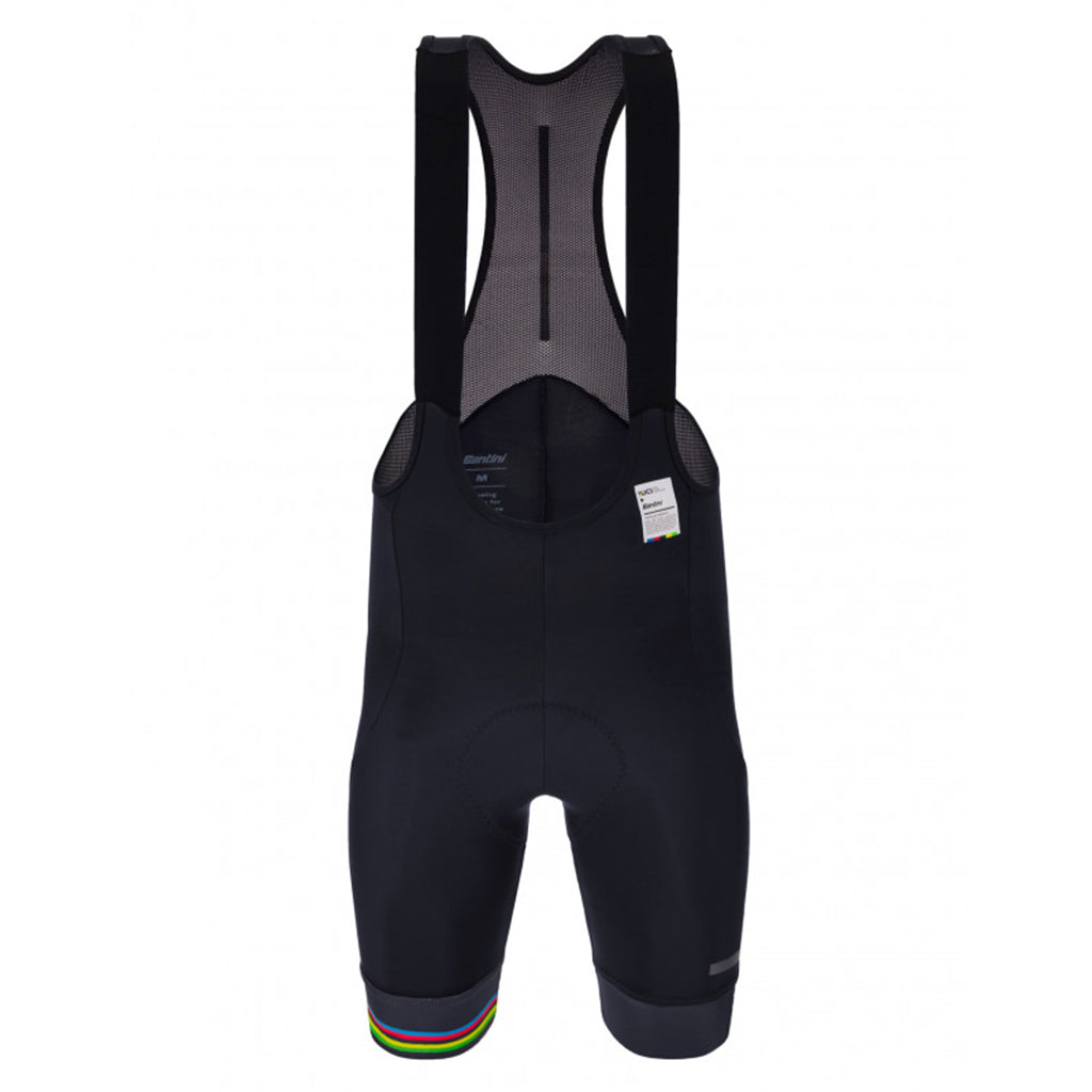 Santini UCI World Champion Bibshorts - Black - Cyclop.in