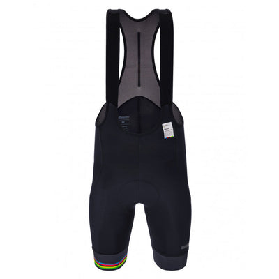 Santini UCI World Champion Bibshorts - Black - Cyclop.in