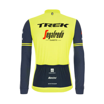 Santini Trek-Segafedo Fan Line Long Sleeve Jersey - Fluo Green - Cyclop.in