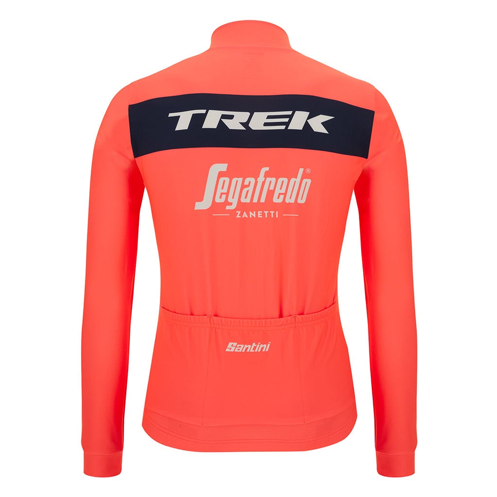 Santini Trek-Segafredo Long Sleeve Jersey - Granatina - Cyclop.in