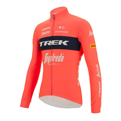 Santini Trek-Segafredo Long Sleeve Jersey - Granatina - Cyclop.in