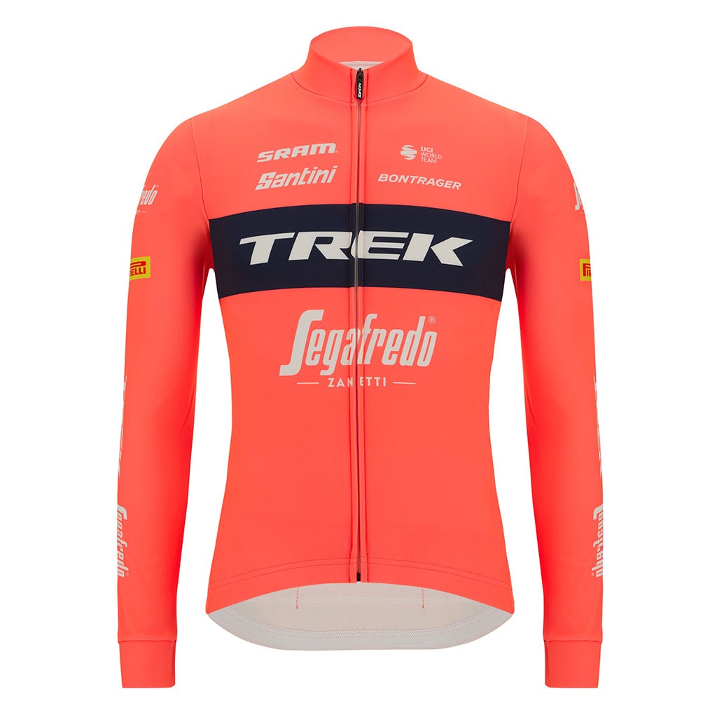 Santini Trek-Segafredo Long Sleeve Jersey - Granatina - Cyclop.in