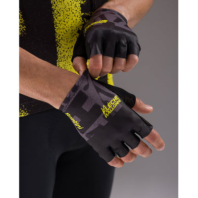 Santini TDF Mur De Huy Gloves - Print - Cyclop.in