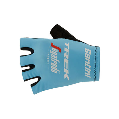 Santini Trek-Segafredo Gloves - Light Blue - Cyclop.in