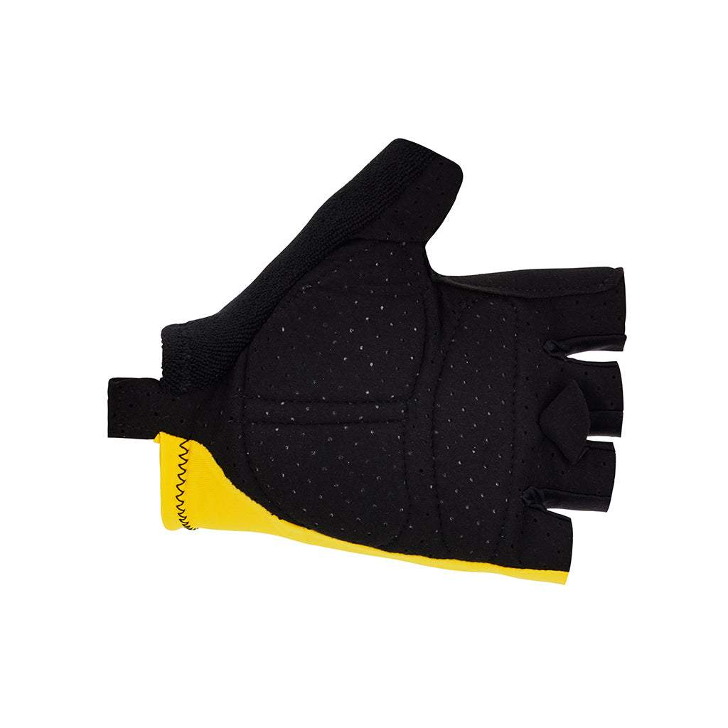 Santini TDF Overall Leader Gloves - Yellow - Cyclop.in
