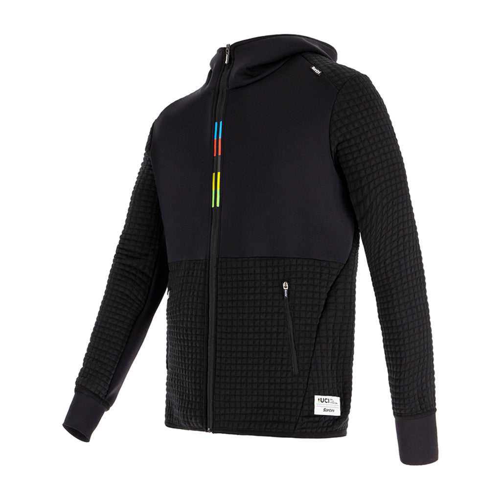 Santini UCI Groove Hoodie - Black - Cyclop.in