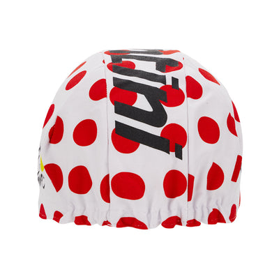 Santini TDF Kom Cycling Cap - Polka Dots - Cyclop.in