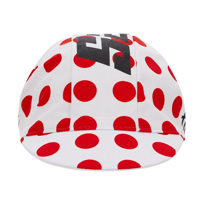 Santini TDF Kom Cycling Cap - Polka Dots - Cyclop.in
