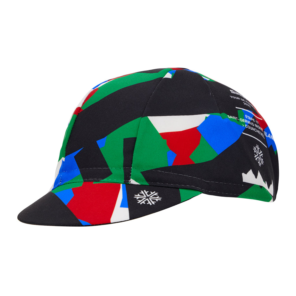 Santini TDF Mont Blanc-Courchevel Cap - Print - Cyclop.in