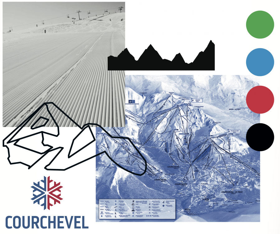 Santini TDF Mont Blanc-Courchevel Cap - Print - Cyclop.in